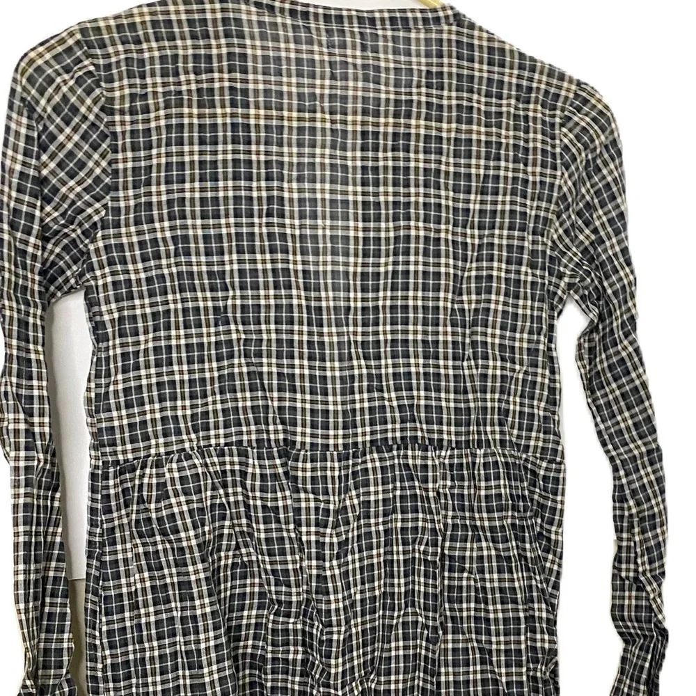 NWOT Buho Gray Flannel Button Down Girls Size 8